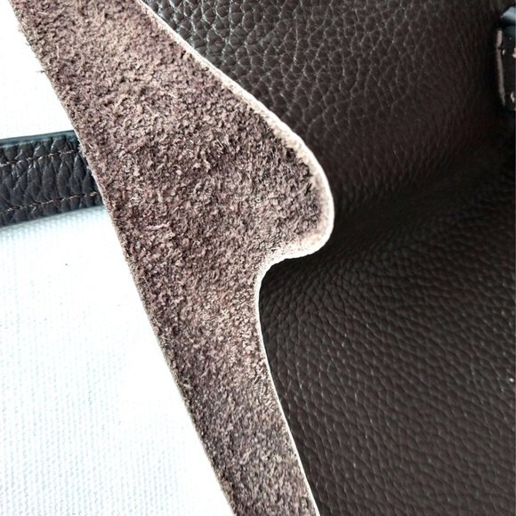 Leather Tote bag. Oversize genuine leather - Picture 7 of 16